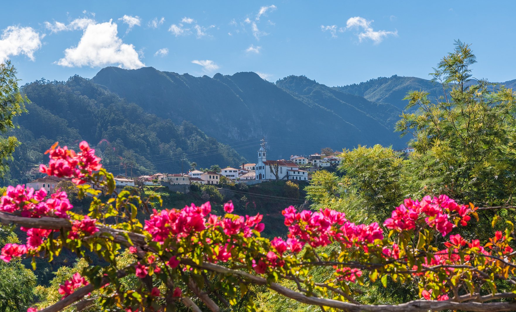 Mountain village Sao Vicente, Madeira island, Portugal